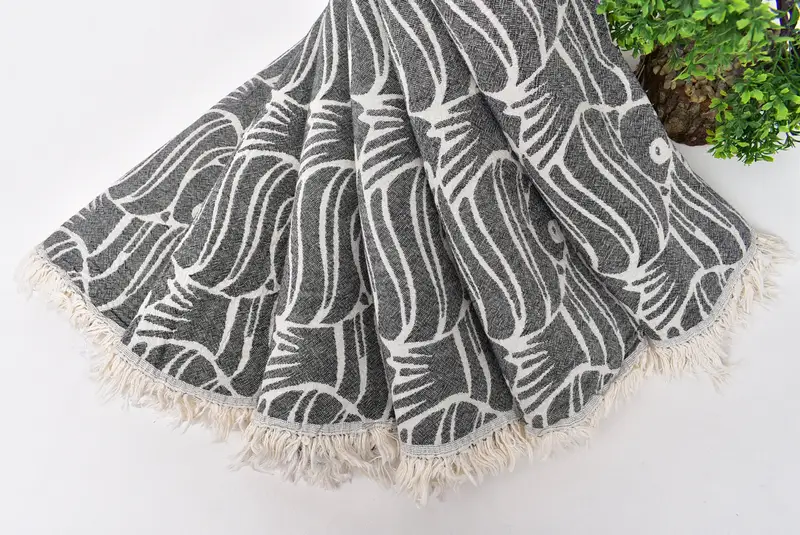 Eco-friendly Turkish peshtemal towel, Home Gift, 70x36 Cotton Fish Design Towel, Wedding Gifts Towel, Peshtemal Towel, Bachelorette Party Favors - 5