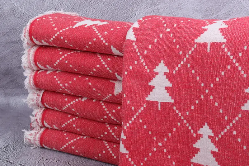 Wedding Gift, Memorial Gift, 84x42 Cotton Christmas Patterned Towel, Housewarming Gift, Kids Beach Towel, Large Turkish Towel, Turkish Towel Set - 2