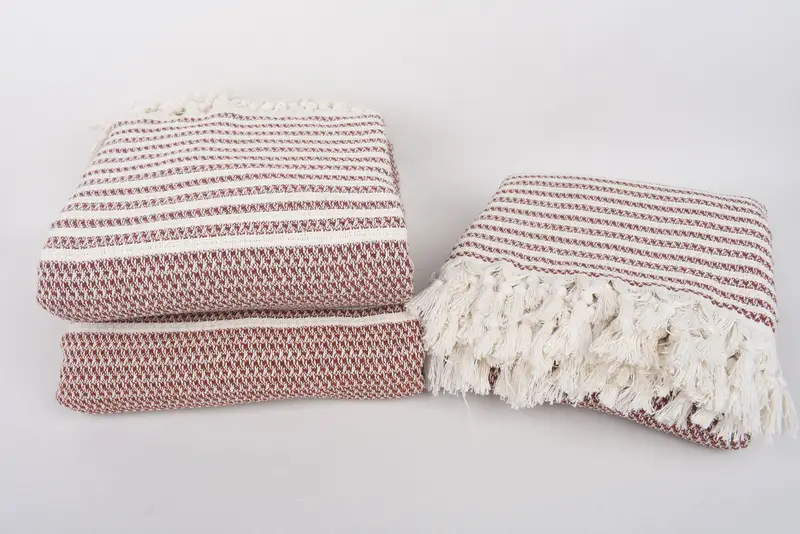 Turkish Cotton Throw Blanket, 90x70 Cotton Striped Towel, Girl Trip Party Favor, Custom Blanket, Home Gift, Tablecloth, Bridal Shower Gift - 7