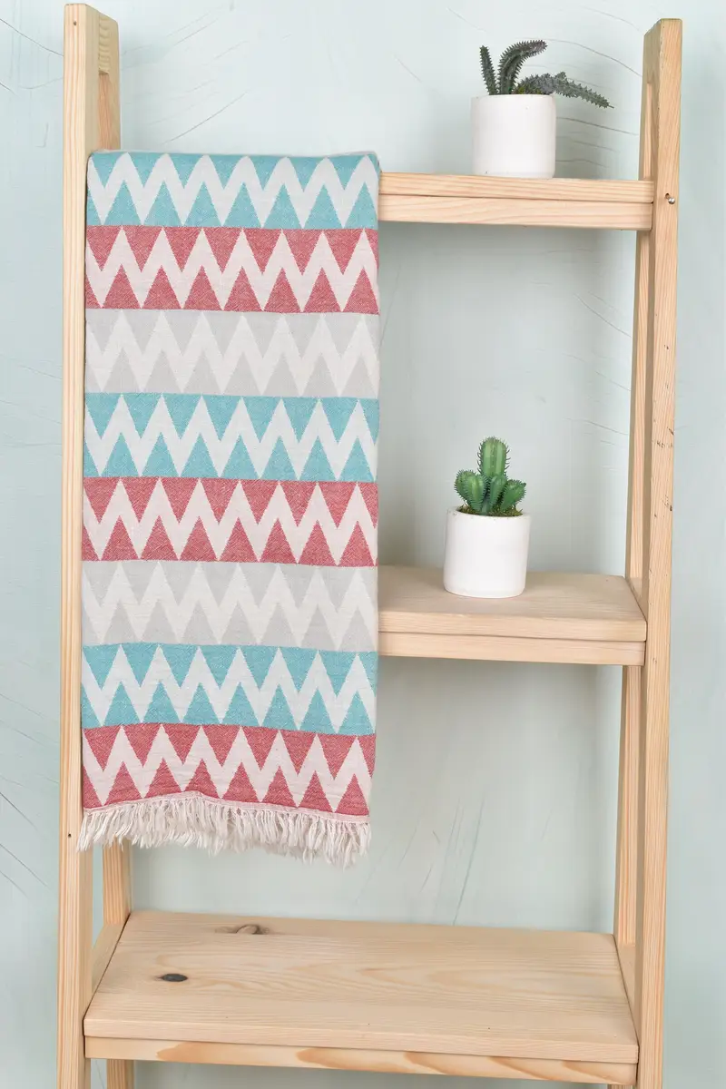 Turkish Towel Bulk, Personalized Gifts, Bridesmaid Proposal Gift, Monogrammed Beach Towel, 70x40 Cotton Zigzag Design Towel, Turkish Towel Beach - 8