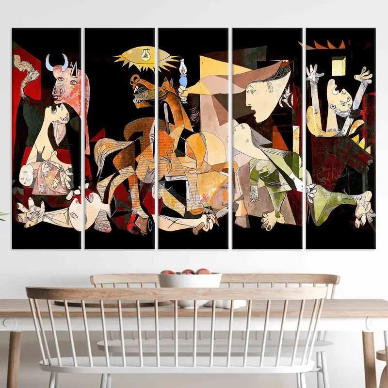 Picasso Artwork, Canvas Wall Art, Wall Decor, Guernica Wal Art, Abstract Wall Decor, Surreal Art, Modern Canvas, Trendy Wall Decor, - 4