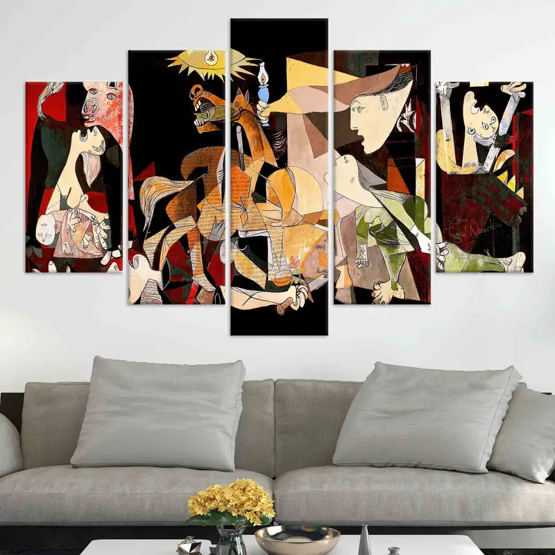Picasso Artwork, Canvas Wall Art, Wall Decor, Guernica Wal Art, Abstract Wall Decor, Surreal Art, Modern Canvas, Trendy Wall Decor, - 5