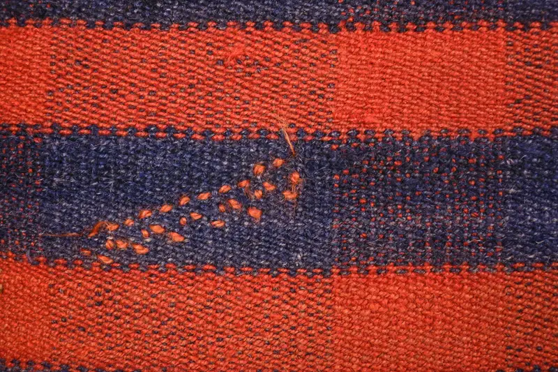 Pet Cushion Cover, 20x20 Orange Cushion Cover, Pillow Sham, Throw Kilim Pillow, Knitted Pillow Cover, Turkish Kilim Pillow, Kilim Pillow Cover - 3