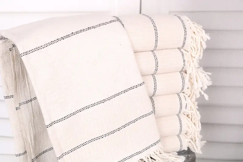 Bachelorette Party Gifts, 70x40 Linen Striped Towel, Luxury Turkish Bath Towel, Quick-dry peshtemal, Welcome Wedding Gift, Monogram Turkish Towel - 1