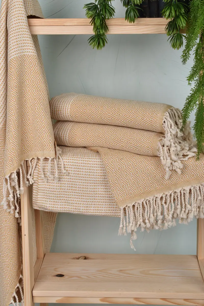Best Friend Gift, 70x40 Cotton Chevron Towel, Bridesmaid Proposal Gift, Quick-dry towel, Quick-drying cotton Turkish beach towel, Gifts For Him - 6