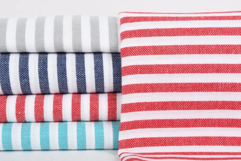 Housewarming Gift, Bridesmaid Towel, 48x40 Cotton Striped Towel, Merry Christmas Gifts, Monogrammed Hand Towel, Bathroom Towels, Turkish Hand Towel - 1