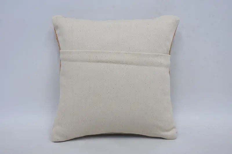 Meditation Pillow Case, Toss Pillow Cover, Tapestry Pillow Sham, Vintage Pillow, Boho Pillow, Pillow Cover, Kilim Cushion Sham, 12x12 Beige Cushion - 6
