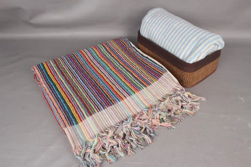 Embroidery Towels, Organic cotton Turkish peshtemal towel, Beach towel, Absorbent towel, 68x36 Cotton Tulu Towel, Wedding Gifts Towel, Gym Towel - 7