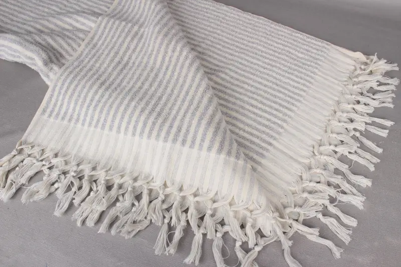 Embroidery Towels, Organic cotton Turkish peshtemal towel, Beach towel, Absorbent towel, 68x36 Cotton Tulu Towel, Wedding Gifts Towel, Gym Towel - 8