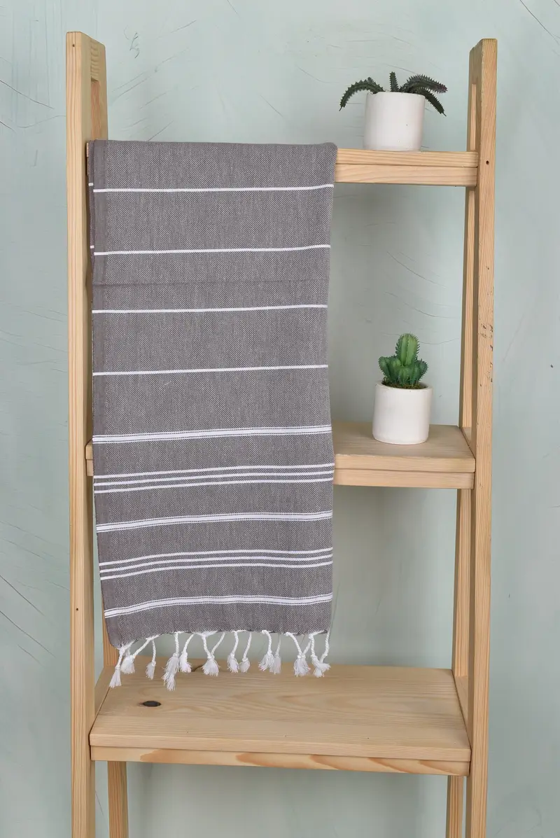 40x24 Cotton Striped Towel, Personalized Kitchen Towel, Home Gift, Monogram Towels, Gift For Her, Personalized Dish Towel, Personalized Gifts - 8