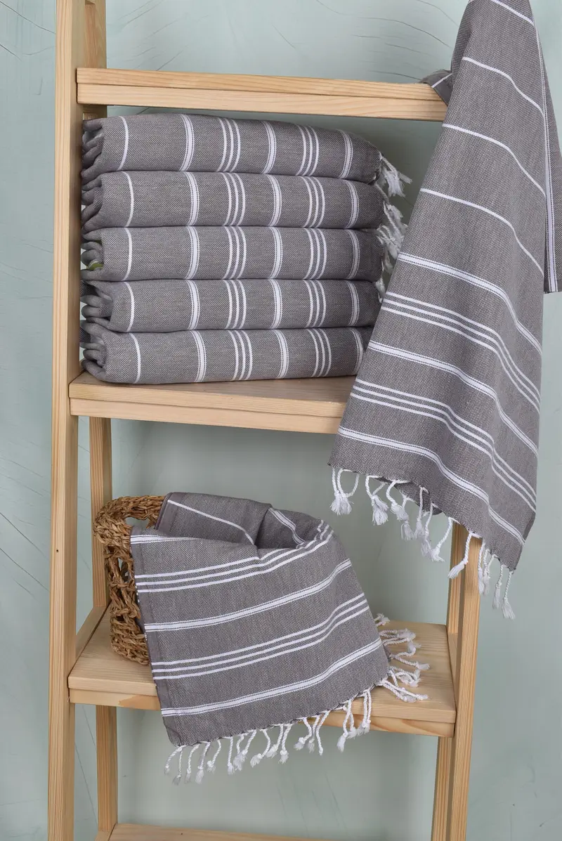 40x24 Cotton Striped Towel, Personalized Kitchen Towel, Home Gift, Monogram Towels, Gift For Her, Personalized Dish Towel, Personalized Gifts - 3