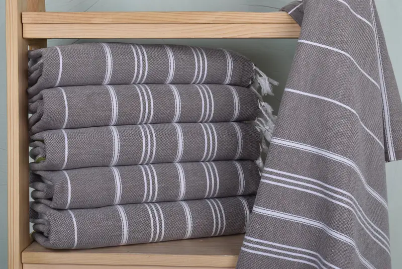 40x24 Cotton Striped Towel, Personalized Kitchen Towel, Home Gift, Monogram Towels, Gift For Her, Personalized Dish Towel, Personalized Gifts - 2