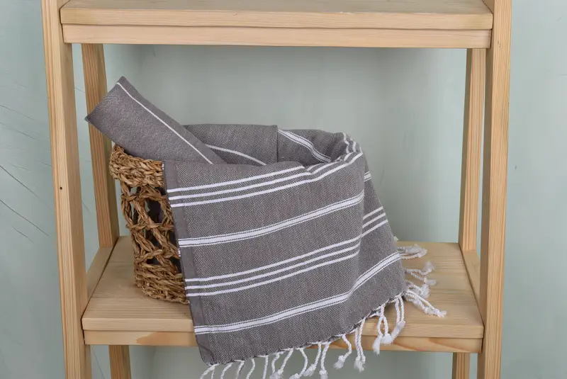 40x24 Cotton Striped Towel, Personalized Kitchen Towel, Home Gift, Monogram Towels, Gift For Her, Personalized Dish Towel, Personalized Gifts - 4