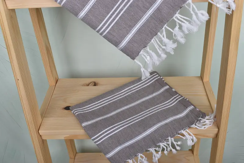 40x24 Cotton Striped Towel, Personalized Kitchen Towel, Home Gift, Monogram Towels, Gift For Her, Personalized Dish Towel, Personalized Gifts - 5