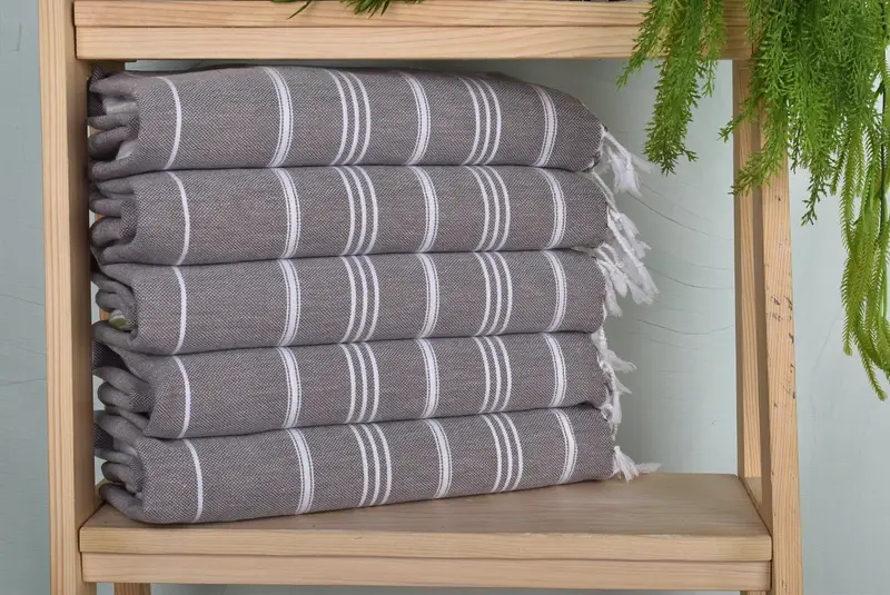 40x24 Cotton Striped Towel, Personalized Kitchen Towel, Home Gift, Monogram Towels, Gift For Her, Personalized Dish Towel, Personalized Gifts - 1