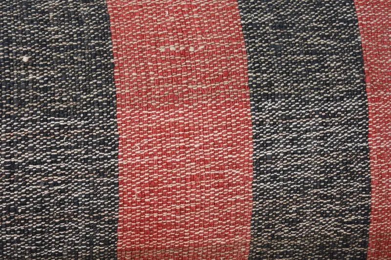 Crochet Pattern Cushion Case, Pillow Sham, Ethnical Kilim Rug Pillow, 12x24 Red Pillow Case, Handmade Kilim Cushion, Boho Pillow Sham Cover - 3