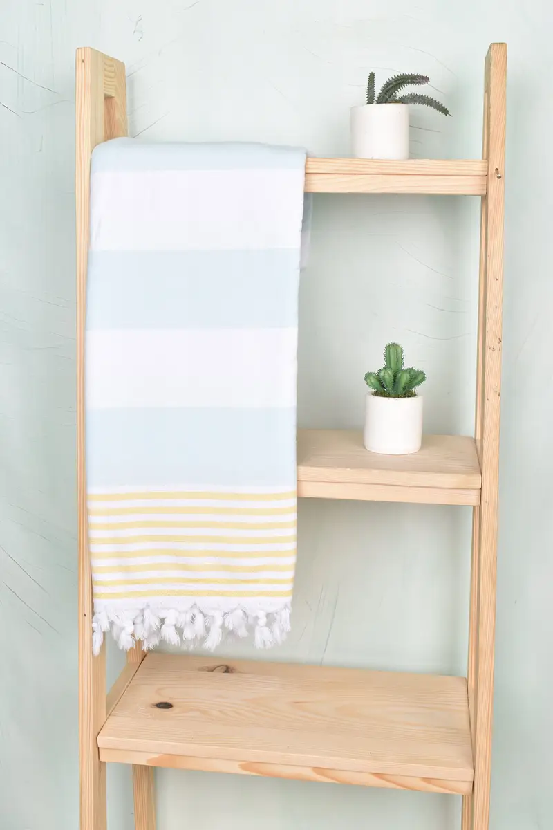 Monogram Turkish Towel, Spa Towel, Valentines Day Gift For Him, Sand-free towel, 68x36 Cotton Striped Terry Towel, Personalized Turkish Towel - 8