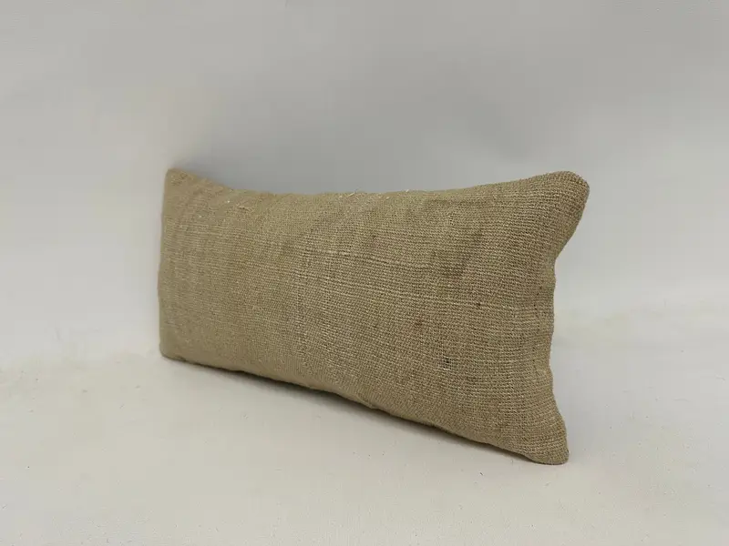 Antik Kissen, ästhetischer Kissenbedeckung, Kissengehäuse, Bauernhauskissen, 8x16 Beige Kissen, Wohnkörperkissen, Kilim -Kissen -Abdeckung - 4
