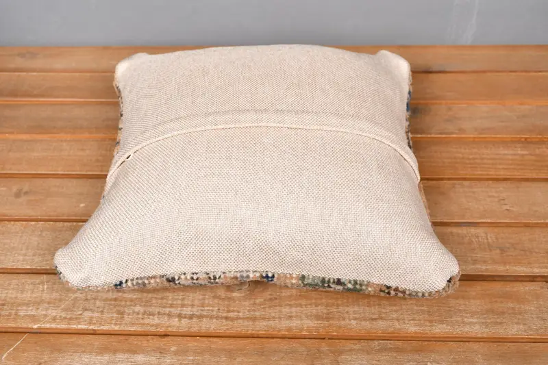 Decorative Cushion Case, Cushion, Ethnical Kilim Rug Pillow, Pillow for Couch, Antique Pillows, 12x12 Orange Pillow, Armchair Pillow - 5