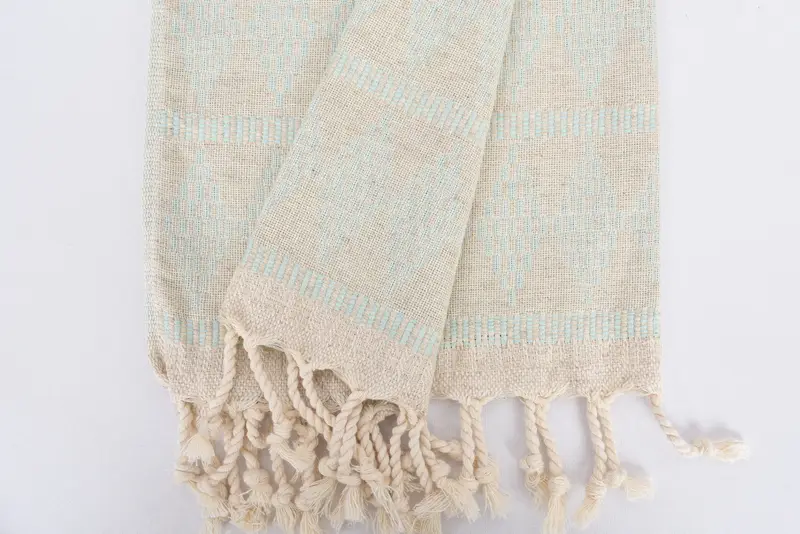 Bathroom Towels, Summer Gift, Wedding Gift, Handmade Gift, 40x20 Linen Kilim Design Towel, Kitchen Towel, Bachelor Bachelorette Party Favors - 8