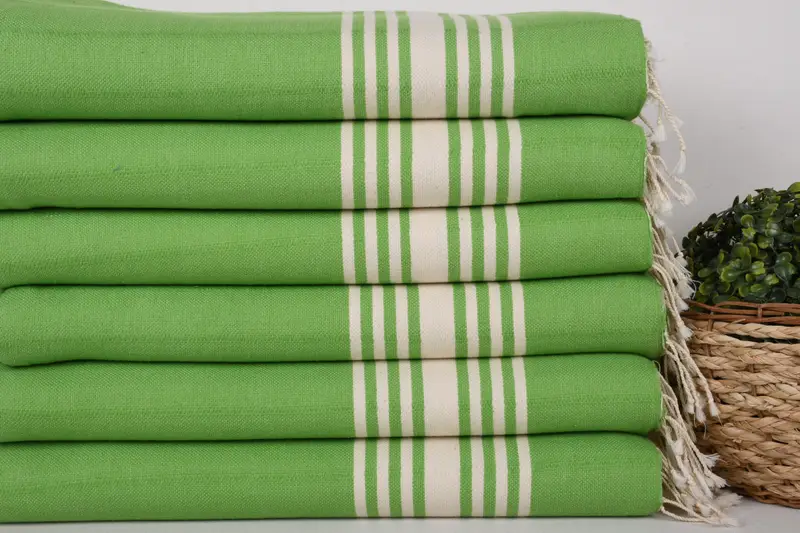 64x36 Cotton Striped Towel, Yoga Towel, Turkish Bath Towel Set, Turkish Towel Bulk, Bridal Shower Gift, Gift For Him, Gift Towel, Embroidered Towel - 2