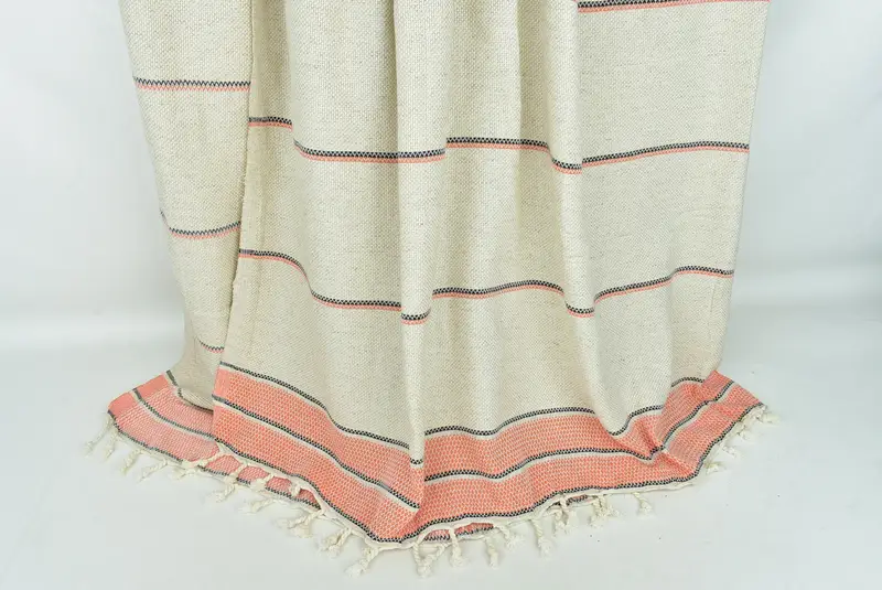 104x96 Cotton Striped Towel, Best Wedding Gift, Woven Throw Blanket, Custom Blanket, Throw Blanket, Maid Of Honor Gift, Turkish Towel Beach Blanket - 8