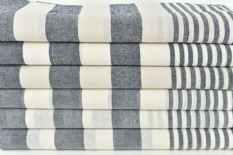 Soft and absorbent Turkish towel, Bachelorette Party Gifts, Large Turkish Towel, Thin towel, Bridal Shower Favor, 68x36 Cotton Striped Towel - 2