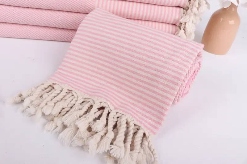 Bridesmaid Gifts, 70x36 Cotton Striped Towel, Quick-dry peshtemal, Fouta towel, Gift For Wedding Day, Gym Towel, Anniversary Gift For Her - 4