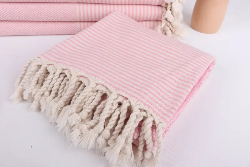 Bridesmaid Gifts, 70x36 Cotton Striped Towel, Quick-dry peshtemal, Fouta towel, Gift For Wedding Day, Gym Towel, Anniversary Gift For Her - 5