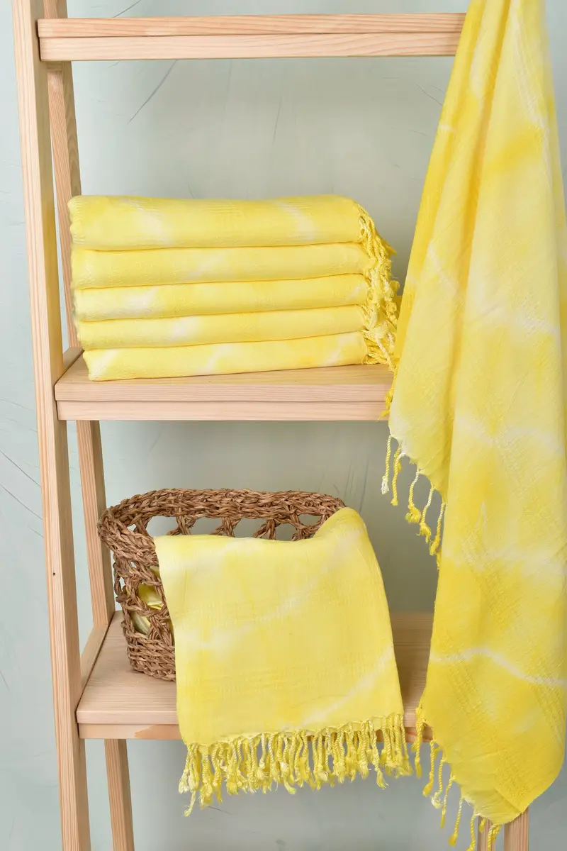 68x36 Cotton Tie Dye Towel, Bath towel, Gift Boxes Towel, Peshtemal Towel, Turkish bath towel, Best Wedding Gift, Fringed Turkish towel for poolside - 4