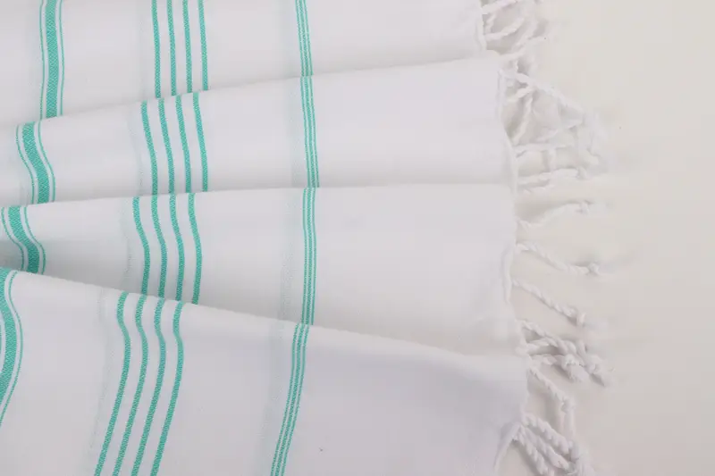 Holiday Towel, Best Friend Christmas Gift, Soft and absorbent Turkish towel, Thin towel, Fouta towel, Beach Towel Bulk, 70x40 Cotton Striped Towel - 8
