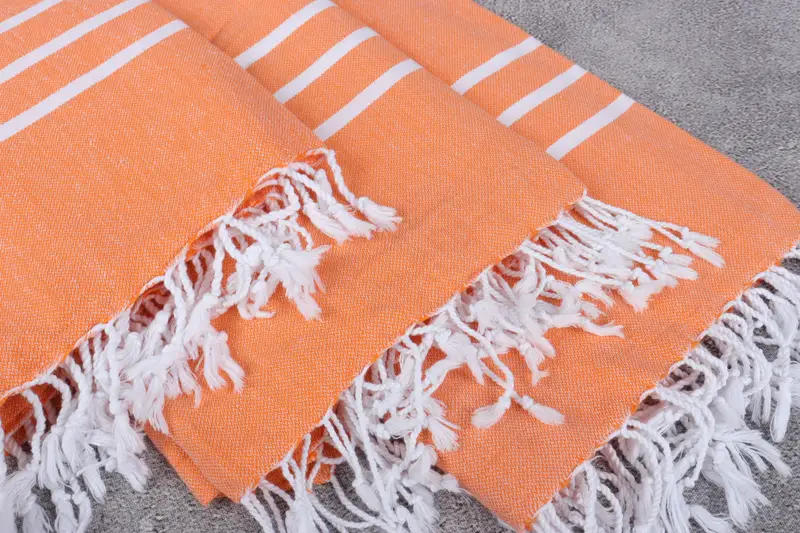 Bridal Party Gifts, Travel towel, Organic Towel, Absorbent towel, Personalized Bridesmaid Gift, 70x40 Cotton Striped Towel, Wedding Hand Made Gift - 5