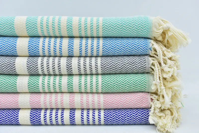 70x40 Cotton Striped Towel, Employee Gifts, Hammam towel, Custom Towel Beach, Home Decor Gifts, Custom Bath Towel, Spa Towel, Quick-Dry Beach Towel - 1