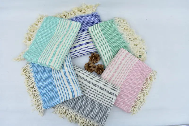 70x40 Cotton Striped Towel, Employee Gifts, Hammam towel, Custom Towel Beach, Home Decor Gifts, Custom Bath Towel, Spa Towel, Quick-Dry Beach Towel - 4