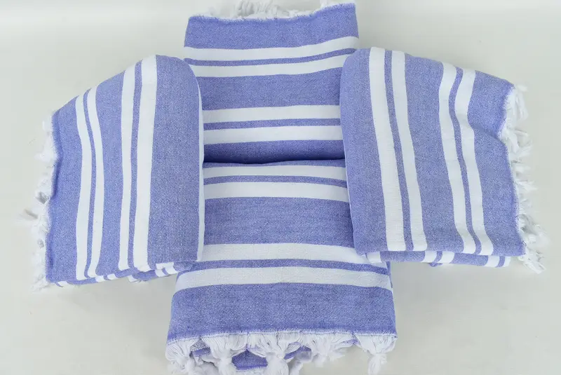 Organic Towel, 68x36 Cotton Striped Terry Towel, Lightweight Turkish towel, Bachelorette Party Gifts Bridesmaids, Wedding Favors, Wedding Gift Ideas - 6