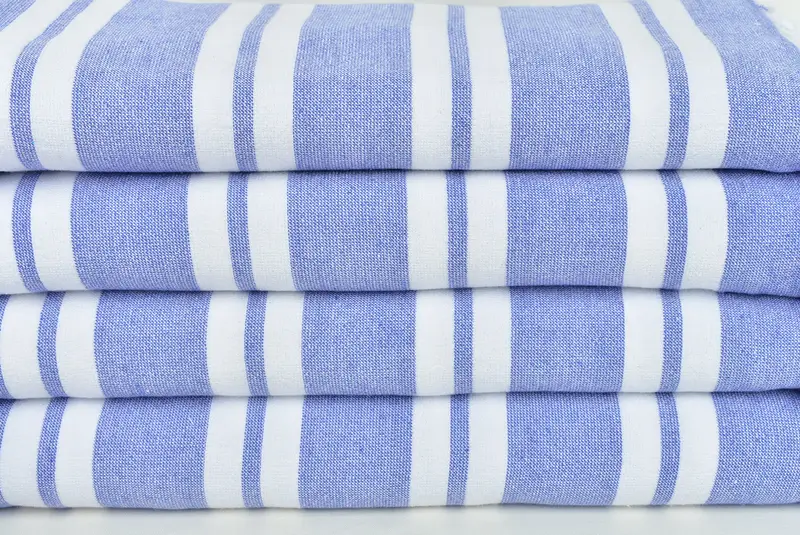 Organic Towel, 68x36 Cotton Striped Terry Towel, Lightweight Turkish towel, Bachelorette Party Gifts Bridesmaids, Wedding Favors, Wedding Gift Ideas - 2