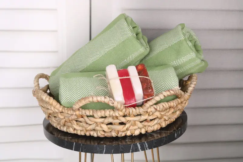 Absorbent Turkish peshtemal towel for beach use, 68x38 Cotton Chevron Towel, Bridal Gifts, Best Friend Gift, Cotton towel, Bath towel, Organic Towel - 5
