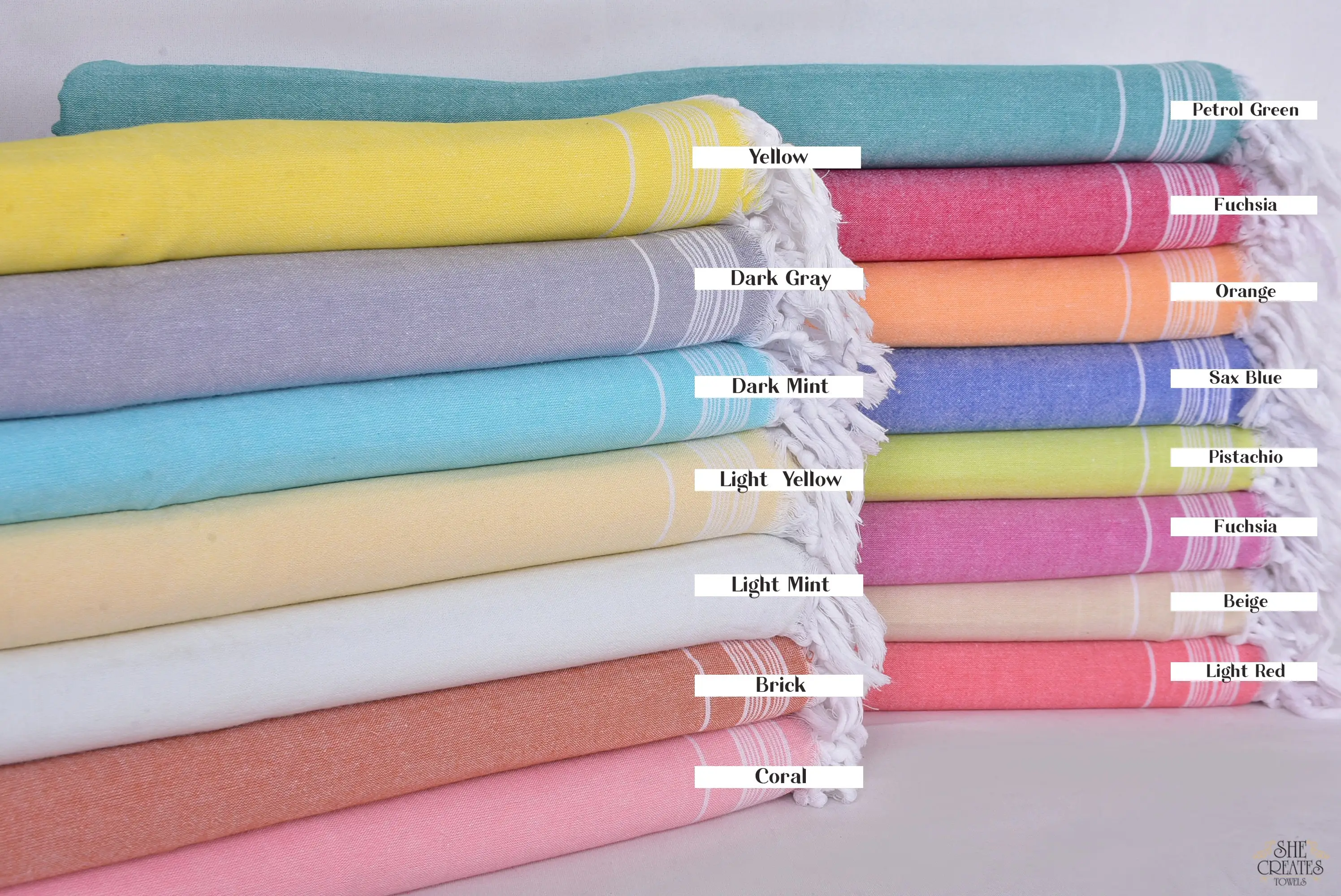 Bedspread, Decorative Striped Cotton Blanket, Custom Gift, 56x91 Inches - 1