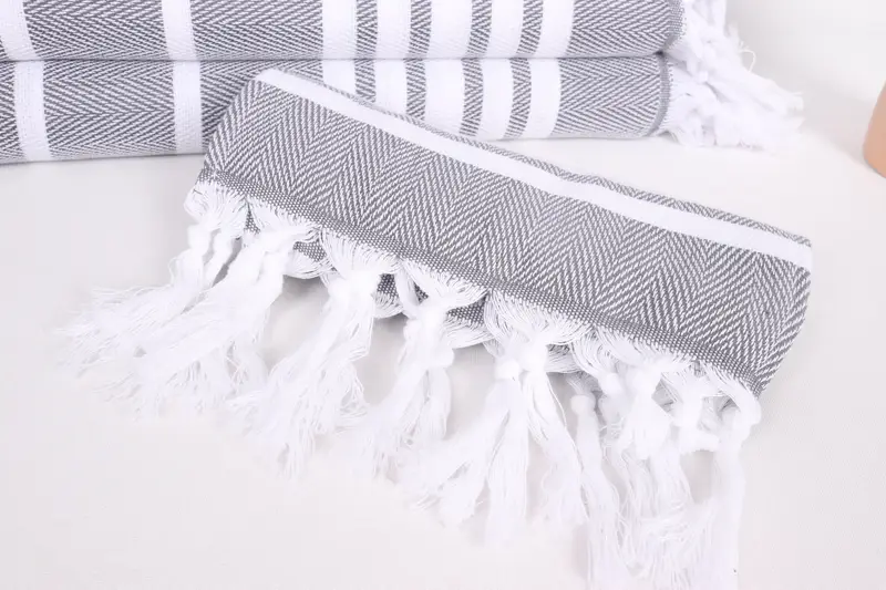 40x20 Cotton Zig zag Towel, Turkish Tea Towel, Turkish Towel Hand Towel, Spa Towel, Wedding Favors, Xmas Gifts, Gift For The Home, Valentines Gift - 4