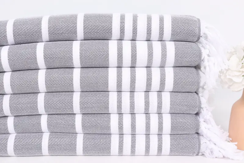 40x20 Cotton Zig zag Towel, Turkish Tea Towel, Turkish Towel Hand Towel, Spa Towel, Wedding Favors, Xmas Gifts, Gift For The Home, Valentines Gift - 3