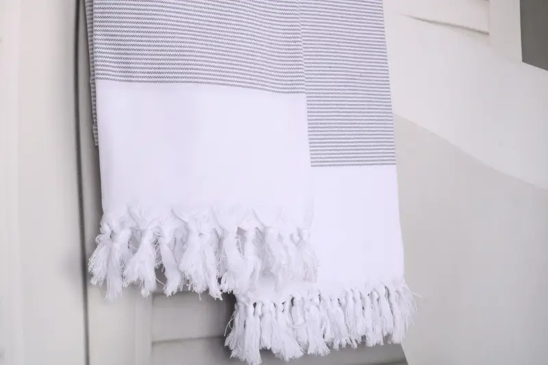 Employee Gifts, Travel towel, Bath towel, Bachelor Party Favors, 70x40 Cotton Striped Towel, Handmade Turkish hammam towel, Sand-free towel - 8
