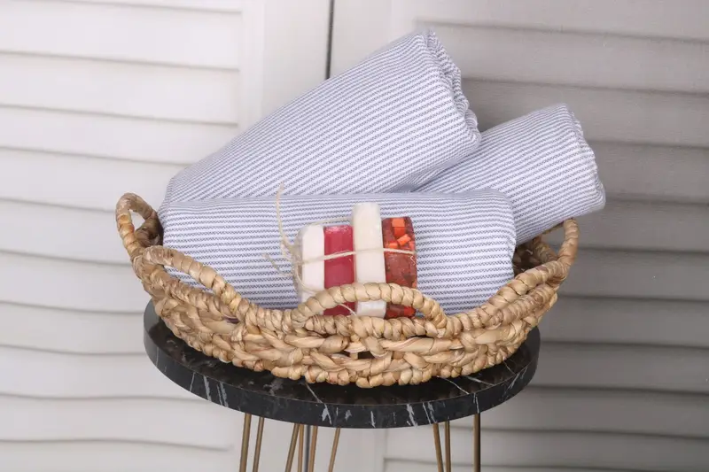 Employee Gifts, Travel towel, Bath towel, Bachelor Party Favors, 70x40 Cotton Striped Towel, Handmade Turkish hammam towel, Sand-free towel - 4