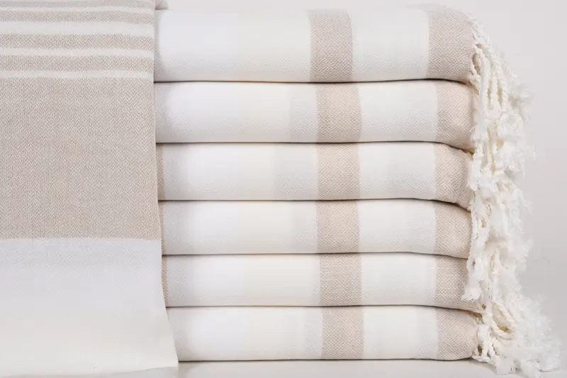 Personalized Gift, Turkish Towel Beach, Absorbent Turkish towel, Turkish bath towel for spa, Valentines Day Gift For Him, 70x40 Cotton Striped Towel - 1