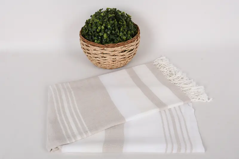 Personalized Gift, Turkish Towel Beach, Absorbent Turkish towel, Turkish bath towel for spa, Valentines Day Gift For Him, 70x40 Cotton Striped Towel - 5