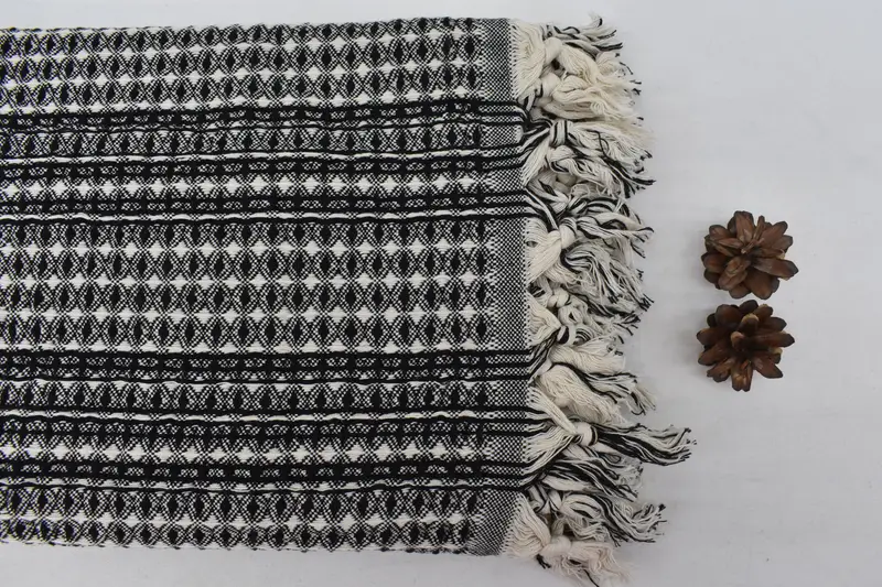 Bachelorette Party Favors, Bohemian Bedspread, Boho Throw Blankets, 96x70 Cotton Striped Towel, Custom Wedding Gift From Bridesmaid, Custom Blanket - 5