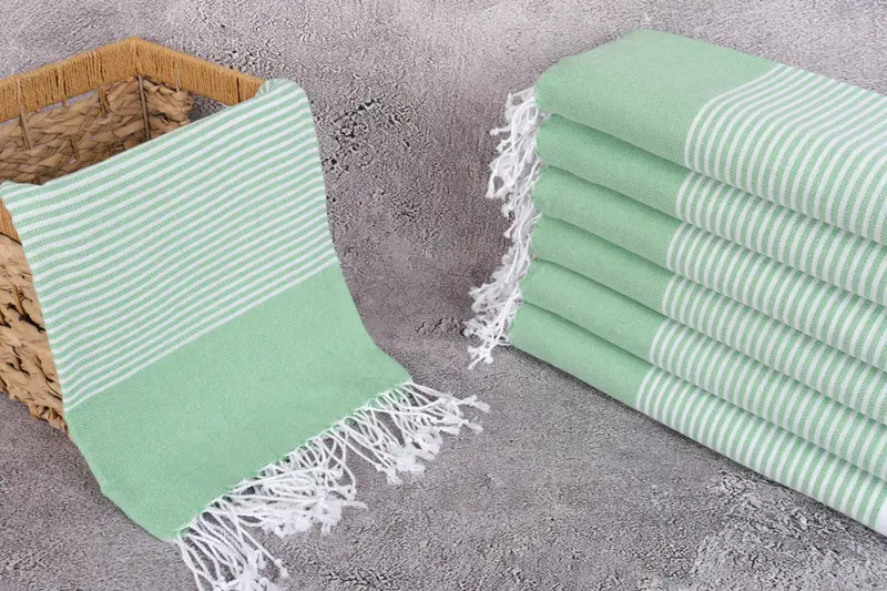 70x40 Cotton Striped Towel, Monogram Towels, Bachelor Bachelorette Party Favors, Turkish hand towel, Lightweight Turkish towel, Handmade Gift - 3