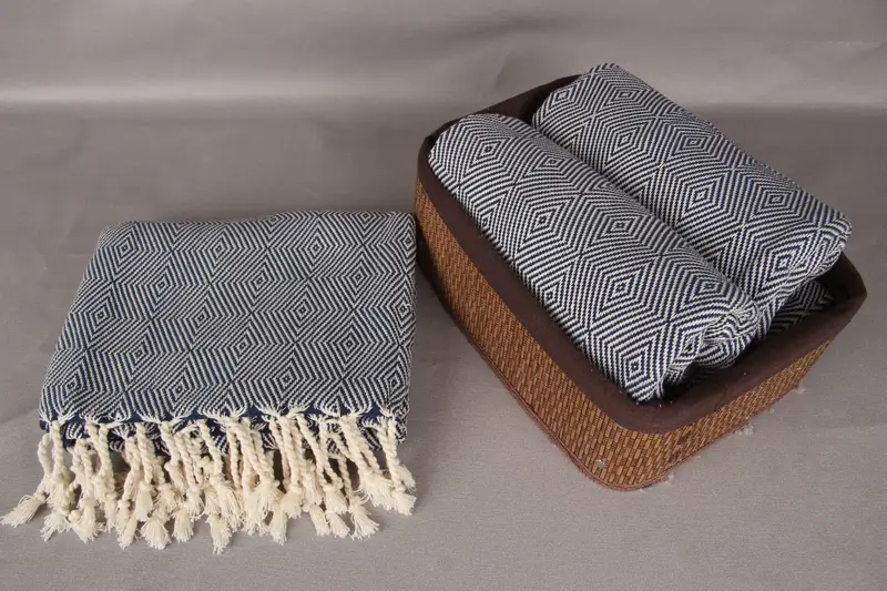 Gift For Coworker, Wedding Favors, Turkish bath towel for spa, Bachelor Bachelorette Party Favors, 74x40 Cotton Diamond Towel, Large Turkish Towel - 5