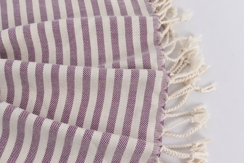 Spa Gift, Decorative Towel, Monogrammed Hand Towel, Custom Hand Towel, 40x24 Cotton Striped Towel, Summer Towel, Small Bath Towels, Summer Gift - 8