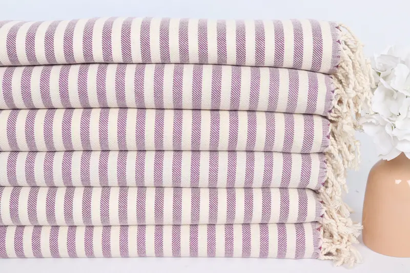 Spa Gift, Decorative Towel, Monogrammed Hand Towel, Custom Hand Towel, 40x24 Cotton Striped Towel, Summer Towel, Small Bath Towels, Summer Gift - 3