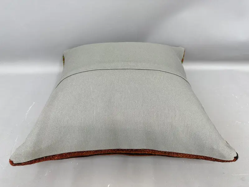 Vintage Kilim Pillow, 20x20 Red Pillow, Pillow for Sofa, Vintage Pillow, Sofa Bolster Pillow, Neutral Pillow, Shabby Chic Pillow Case, Cushion Case - 7